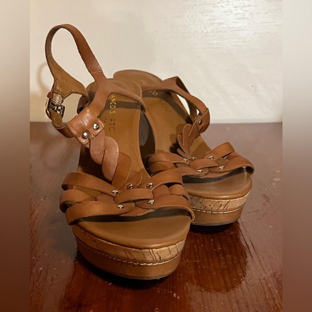 Franco Sapto women sandals wedges size 7